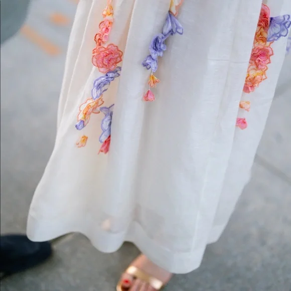 Zimmermann Appliqué gown! Perfect rehearsal dinner dress. Size M - Picture 2 of 4